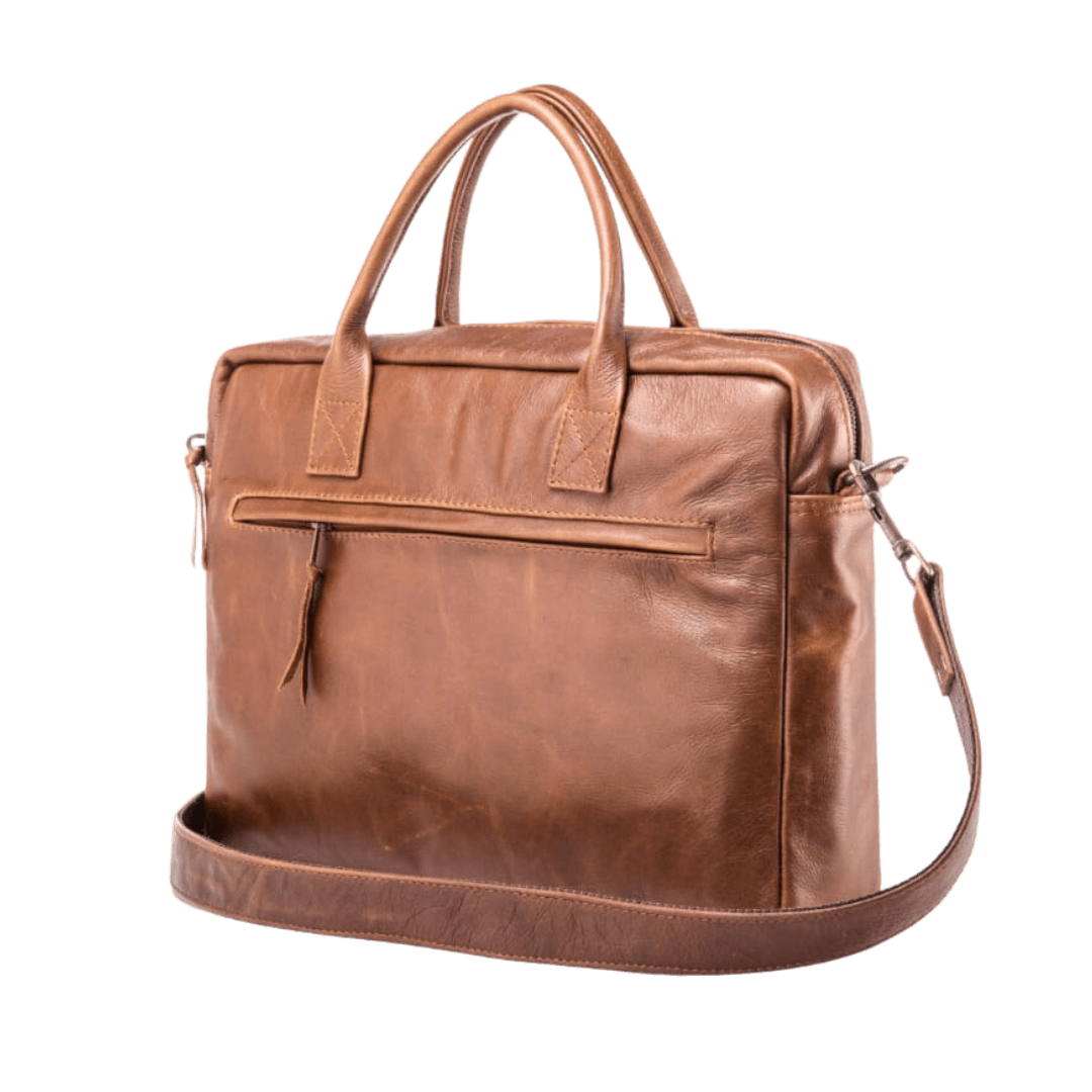 Leather laptop bag